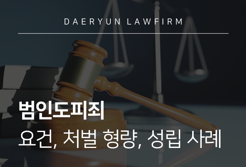 범인도피죄 요건, 처벌 형량, 성립 사례