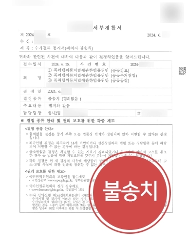 순천형사전문변호사 | 공동강요 및 공갈 등의 혐의 의뢰인 도와 불송치로 마무리