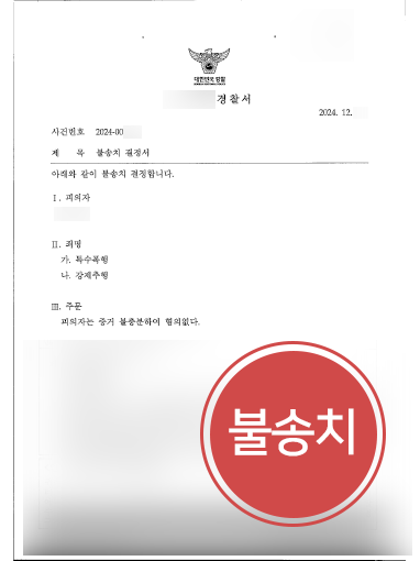 형사전문변호사 조력 사례 | 특수폭행 등 혐의 의뢰인, 불송치