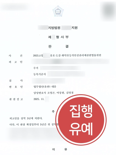 총포화약법 | 영화·드라마 소품 총기 무허가 보관 혐의, 실형 방어