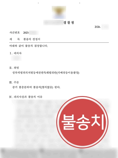 디지털성범죄사례 | 카쵤죄 혐의, 피해자 동의 입증해 불송치 받아낸 사례