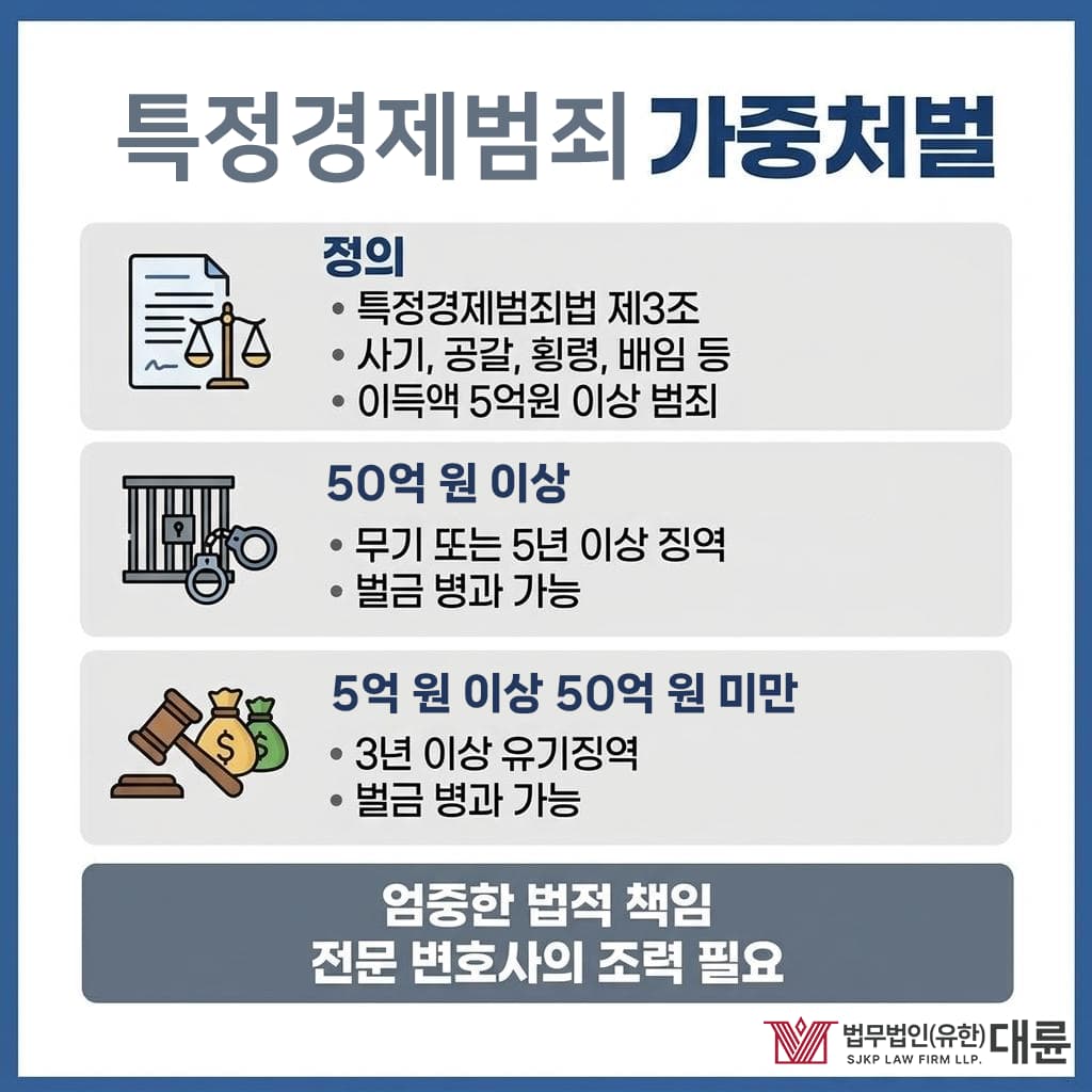 특경법횡령 특정재산범죄 재산상 이익 5억원