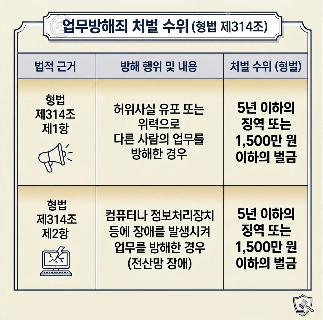 업무방해죄처벌 허위신고접수 인터넷악성리뷰 업무방해성립 기소유예가능성 양형자료제출