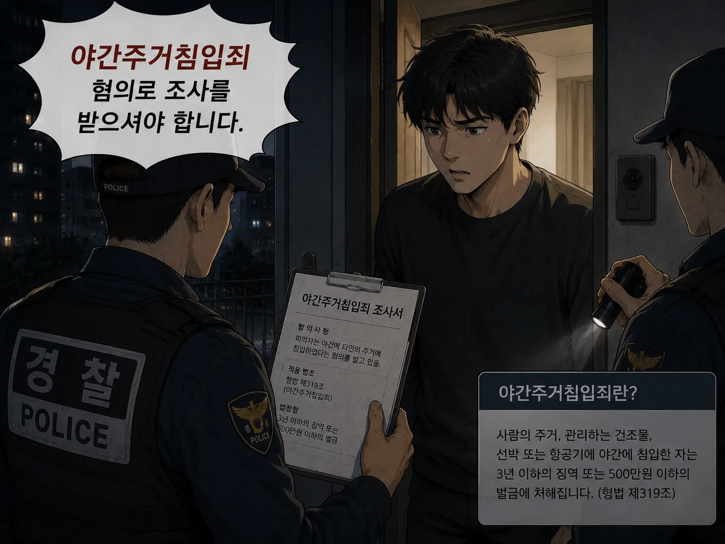 야간주거침입죄 사건에 연루되었다면 대응 방향 살펴보기