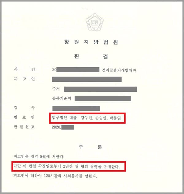 의뢰인은 성명불상자로부터 "대출이 가능한데, 체크카드를 보내주면 더 빨리 대출을 받을 수 있게 해주겠다"는 취지의 말을 듣고 자신의 체크카드를 성명불상자에게 택배로 보내주었습니다. 이에 의뢰인은 전자금융거래법위반 혐의로 기소되어 저희 법무법인 대륜을 찾게 된 사건입니다.