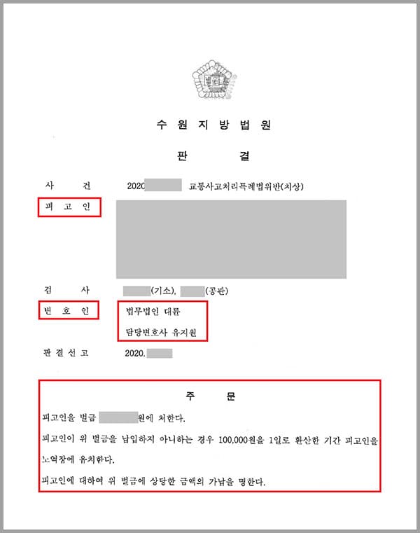 의뢰인은 버스운전업무 종사자로 차량 운행 중 신호를 위반하여 피해자가 운전하는 차량을 충돌하였는데요. 이 과정에서 피해자들에게 약 2~4주의 치료가 필요한 상해를 입히는 사고를 일으키게 되었습니다.