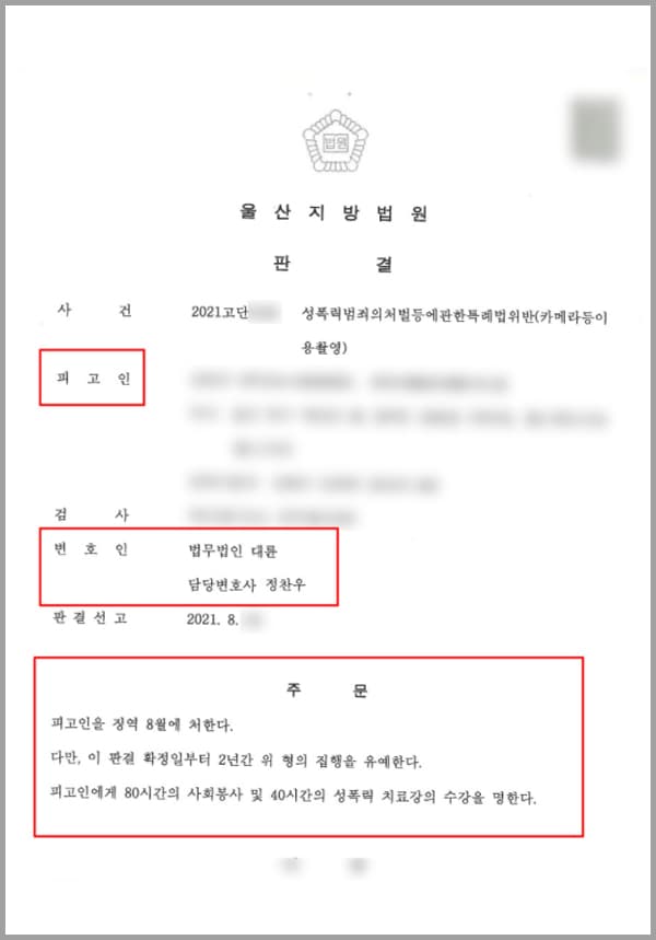 의뢰인은 A 씨와 만 3년이 넘는 기간 동안 교제해 온 사이였습니다. 의뢰인은 A 씨와 교제할 당시 잠자리를 가질 때 사진과 동영상을 찍어 이를 혼자 보관해 왔습니다. 이 사실을 알게 된 A 씨는 의뢰인을 고소하였고, 의뢰인은 성적 욕망 또는 수치심을 유발할 수 있는 피해자의 신체를 피해자의 의사에 반하여 촬영한 혐의를 받게 되었습니다.이와 같은 사실이 큰 죄에 해당한다는 사실을 실감하지 못하고 있던 의뢰인은 사건의 해결을 위해 법무법인 대륜의 형사전담센터에 도움을 요청하였습니다.