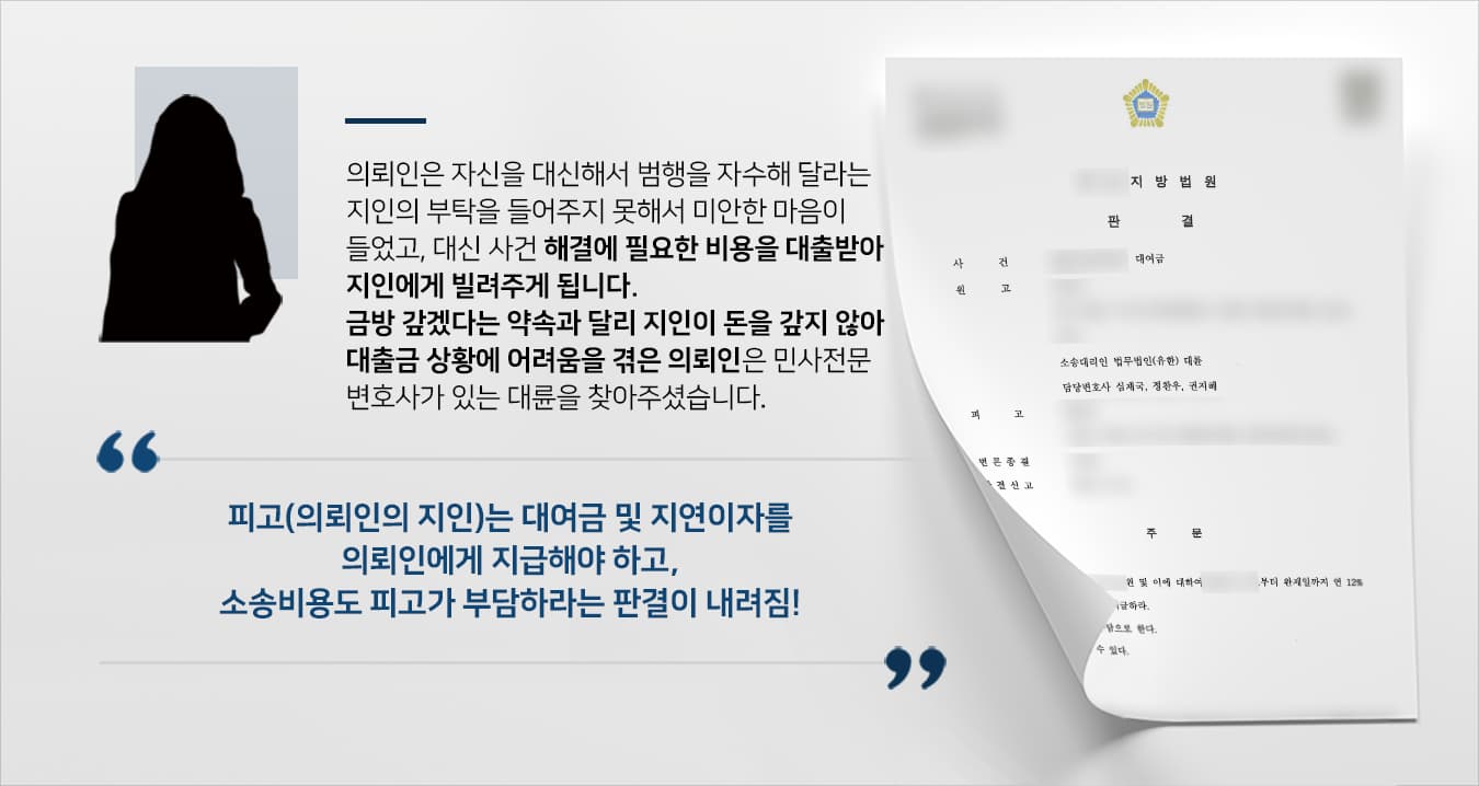 본 사건의 의뢰인은 부동산 관련 회사에 취업했다고 생각했고, 상사의 지시대로 서류와 현금을 전달하는 업무를 수행했습니다.재직 중인 회사와 무관한 금융기관들의 서류를 개인 메일로 주고받아 출력하여 교부하는 등 다소 이상한 상황이 이어졌지만 신입사원인 의뢰인은 상사의 지시를 이행할 수밖에 없었습니다.의뢰인은 자신이 범죄에 연루되었을지도 모른다는 의심이 확신으로 변한 후 자수하였음에도 불구하고 의뢰인이 사기행각을 구상한 공동정범인것처럼 공소가 제기되어 무거운 처벌을 받을 위기에 놓이게 되었습니다.의뢰인께서는 자신이 무지하여 범행을 행한 것은 사실이지만, 한 행동에 비해 너무 과도한 혐의를 받게 되었다며 검사출신변호사·형사전문변호사가 있는 법무법인 대륜을 찾아주셨습니다.
