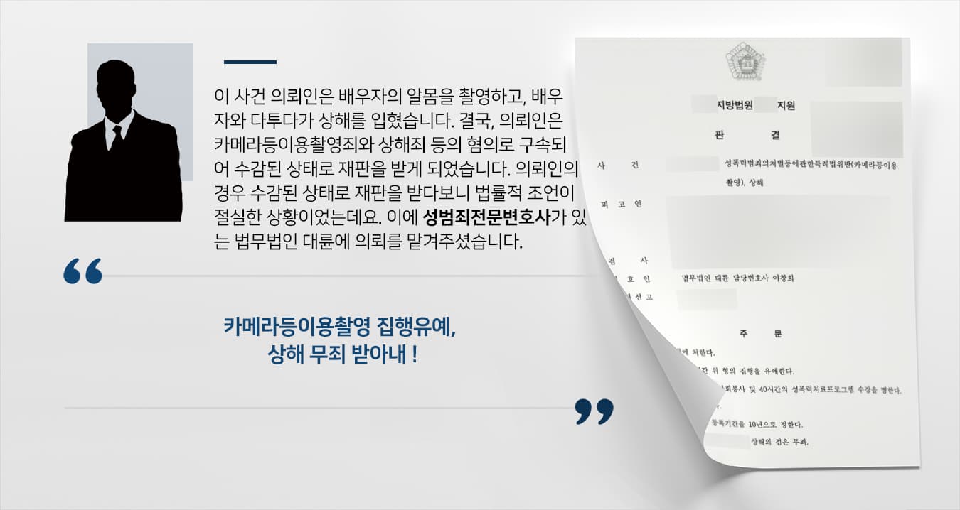 카메라등이용촬영죄, 상해
