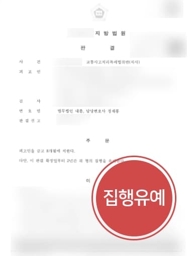 [12대중과실교통사고 치사] 교통사고변호사 조력으로 피해사 사망교통사고, 법원 집행유예 판결 