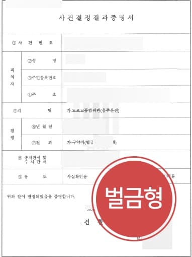 [경주음주운전변호사 처벌방어사례] 음주운전처벌 방어로 약식명령 벌금형 처분 받아내다 