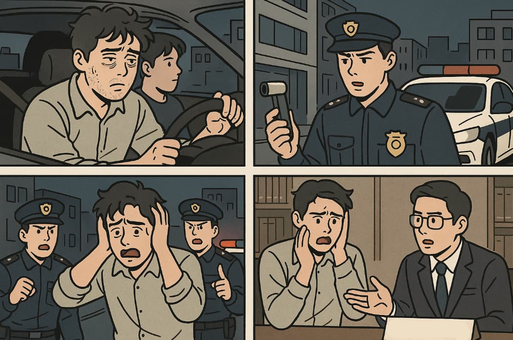 음주측정거부 혐의 의뢰인 사건 내용