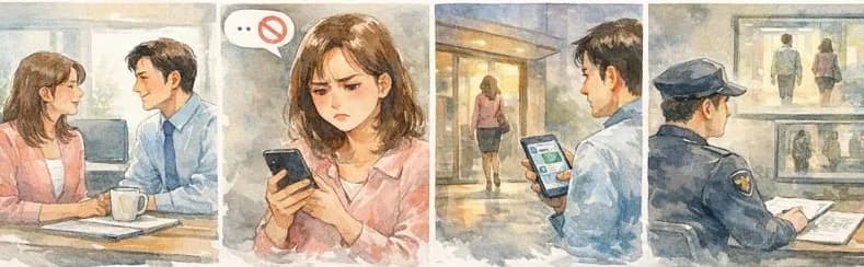 스토킹경찰조사 받은 의뢰인 사례