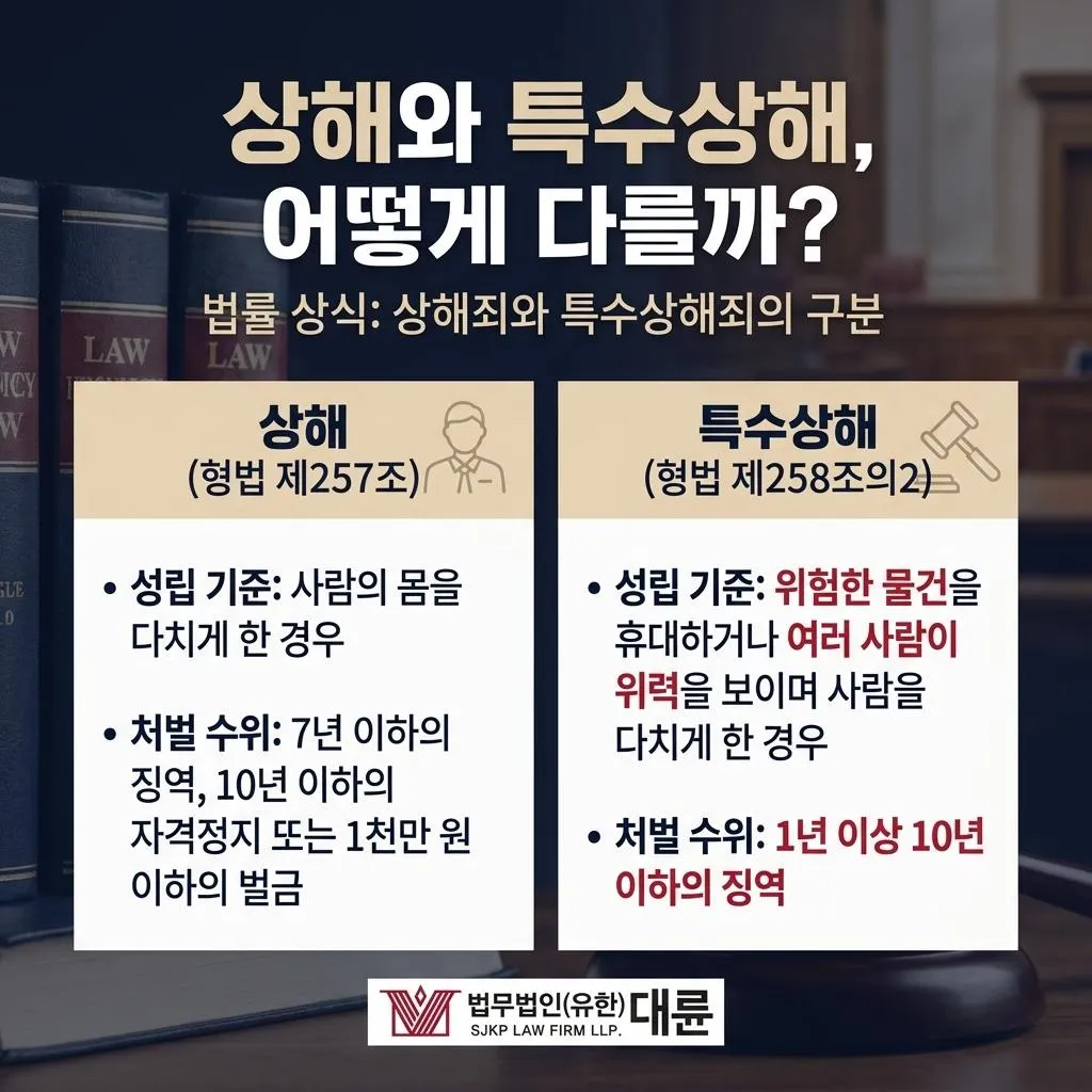 특수상해죄 성립 기준 판단 처벌