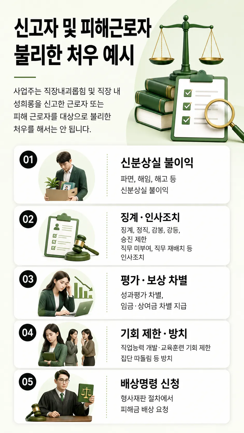 사내괴롭힘 피해 신고 절차와 회사의 조사 및 보호조치 의무 안내