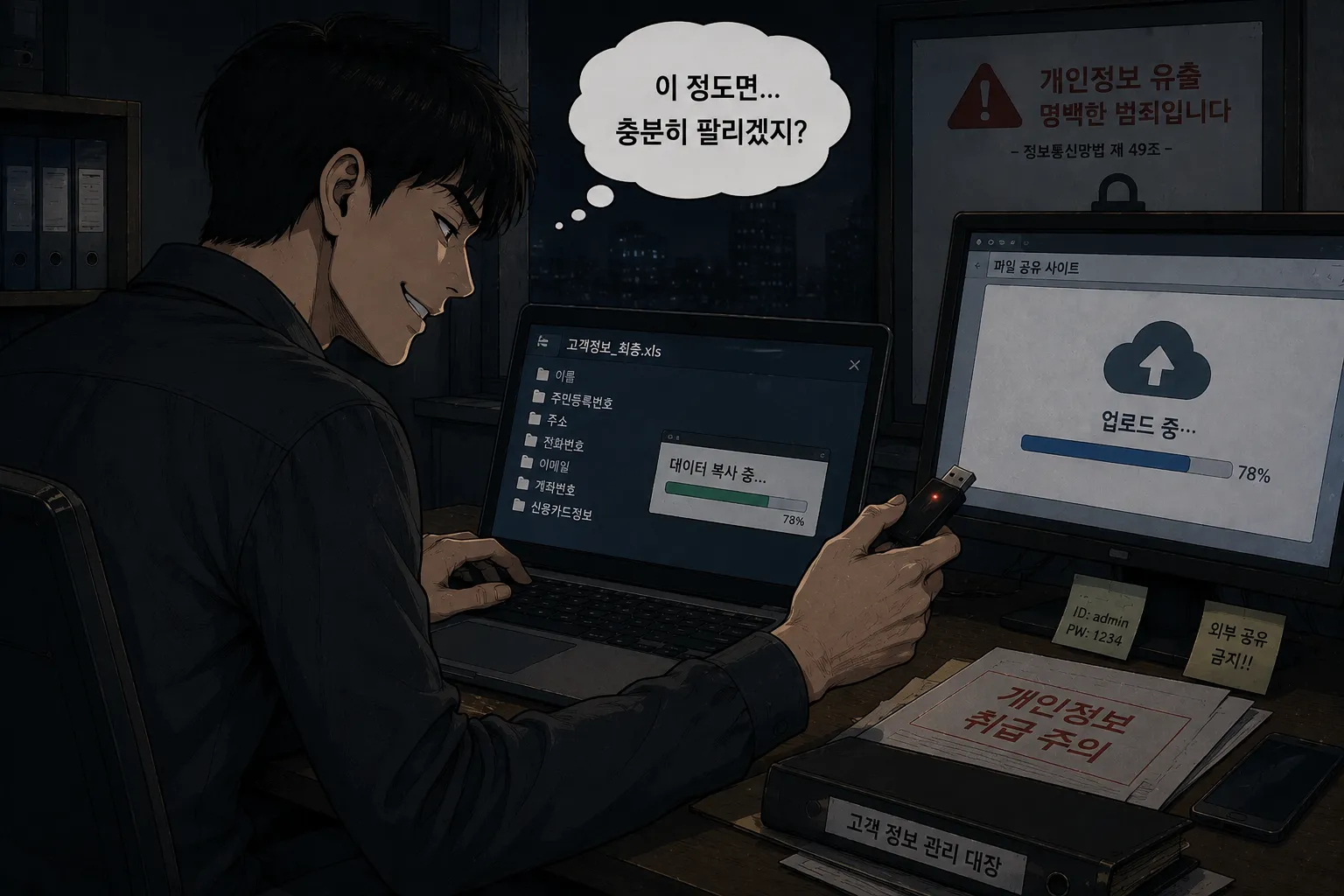 개인정보유출고소가 제기된 경우 피의자 처벌 수위
