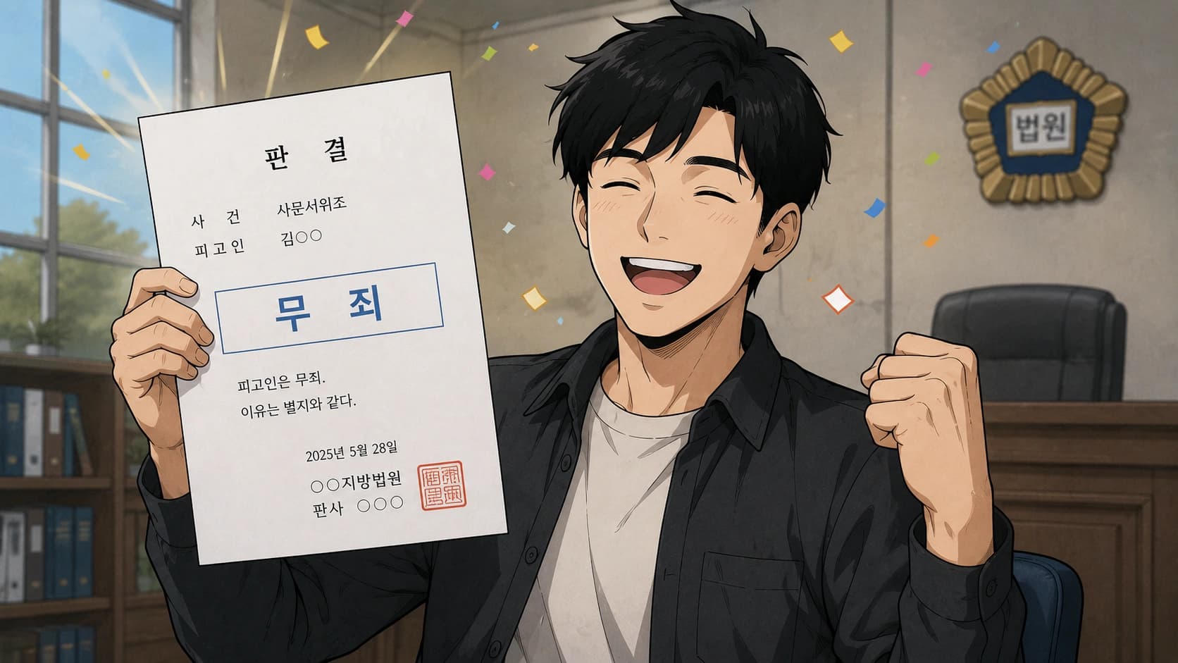사문서위조 사건 결과 무죄 판결