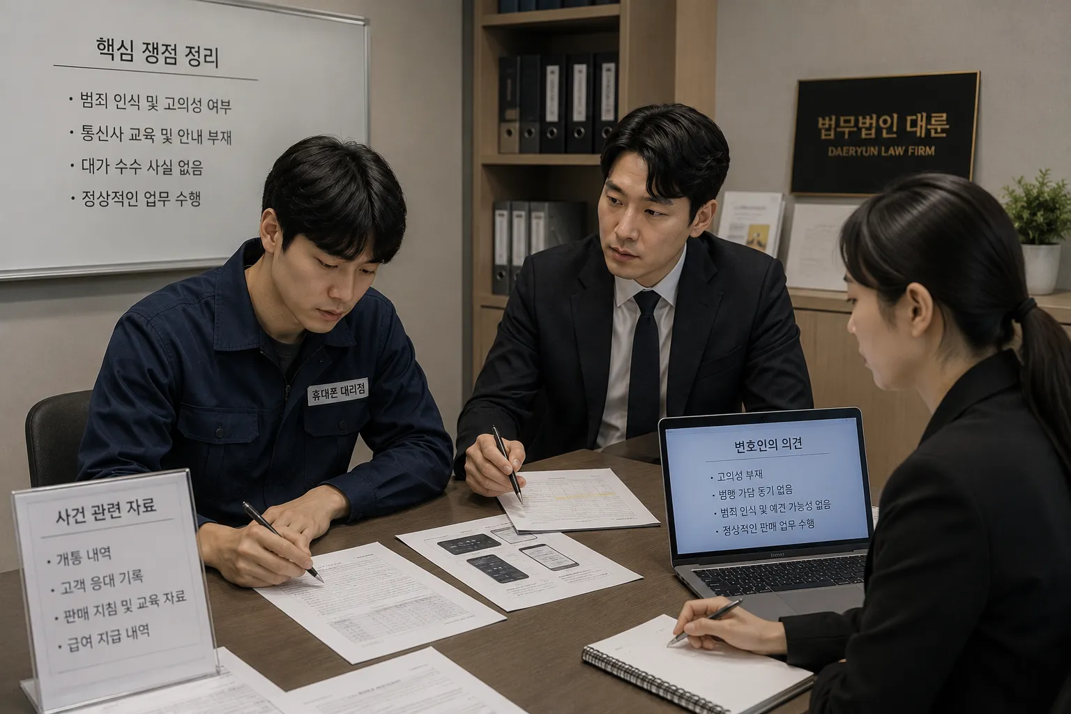 전기통신금융사기 처벌 방어 통해 불기소