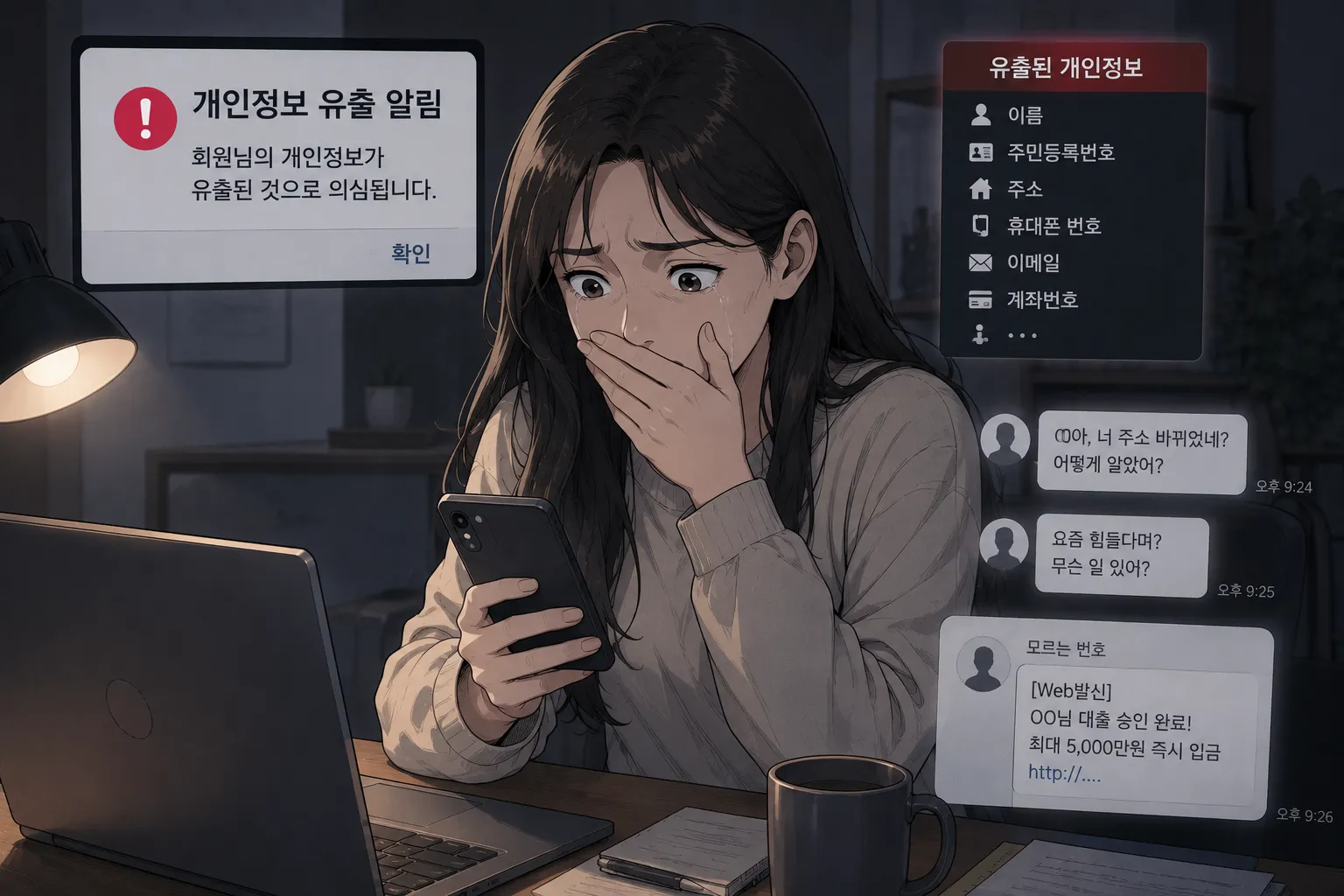 개인정보법위반 피해로 어려움을 겪은 경우