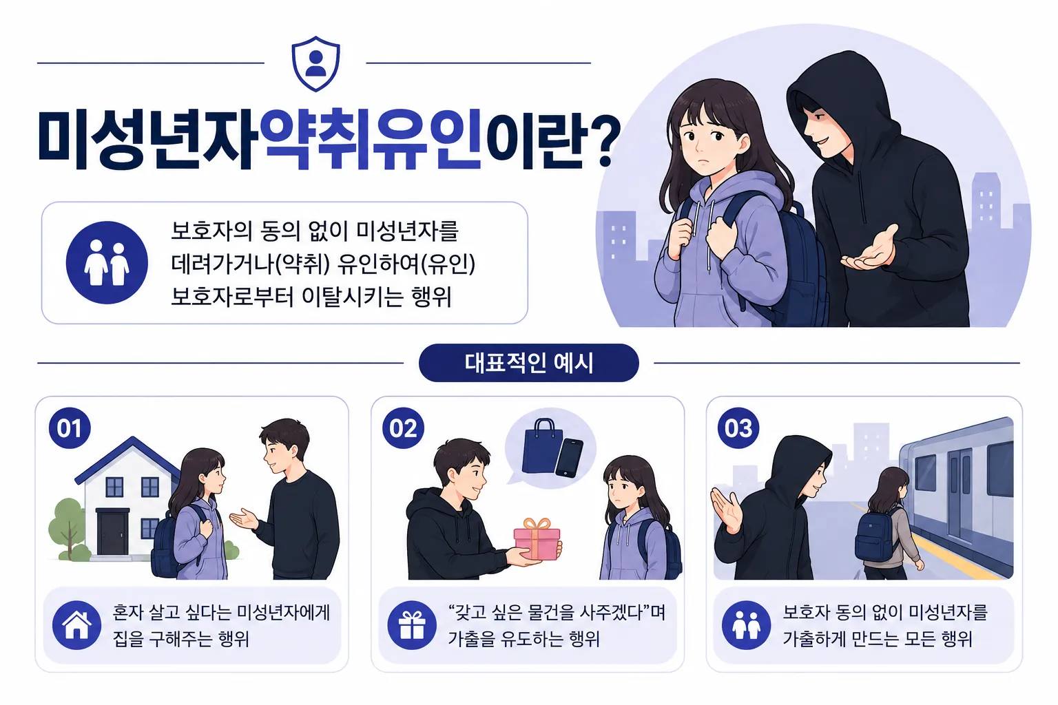 미성년자약취유인 혐의 대응 시 주의사항