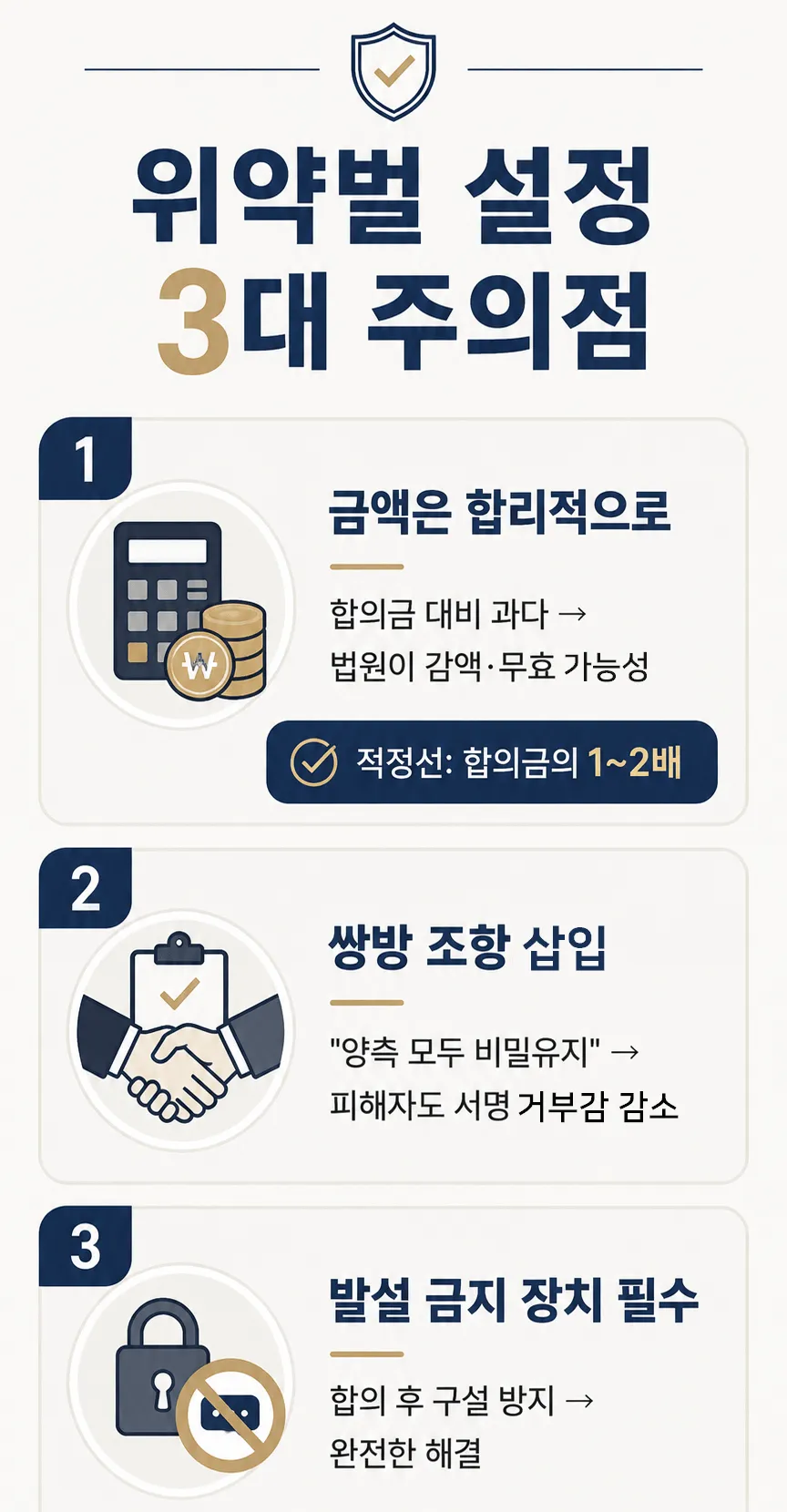 절도죄합의금 지급 이후 합의서 내 위약벌