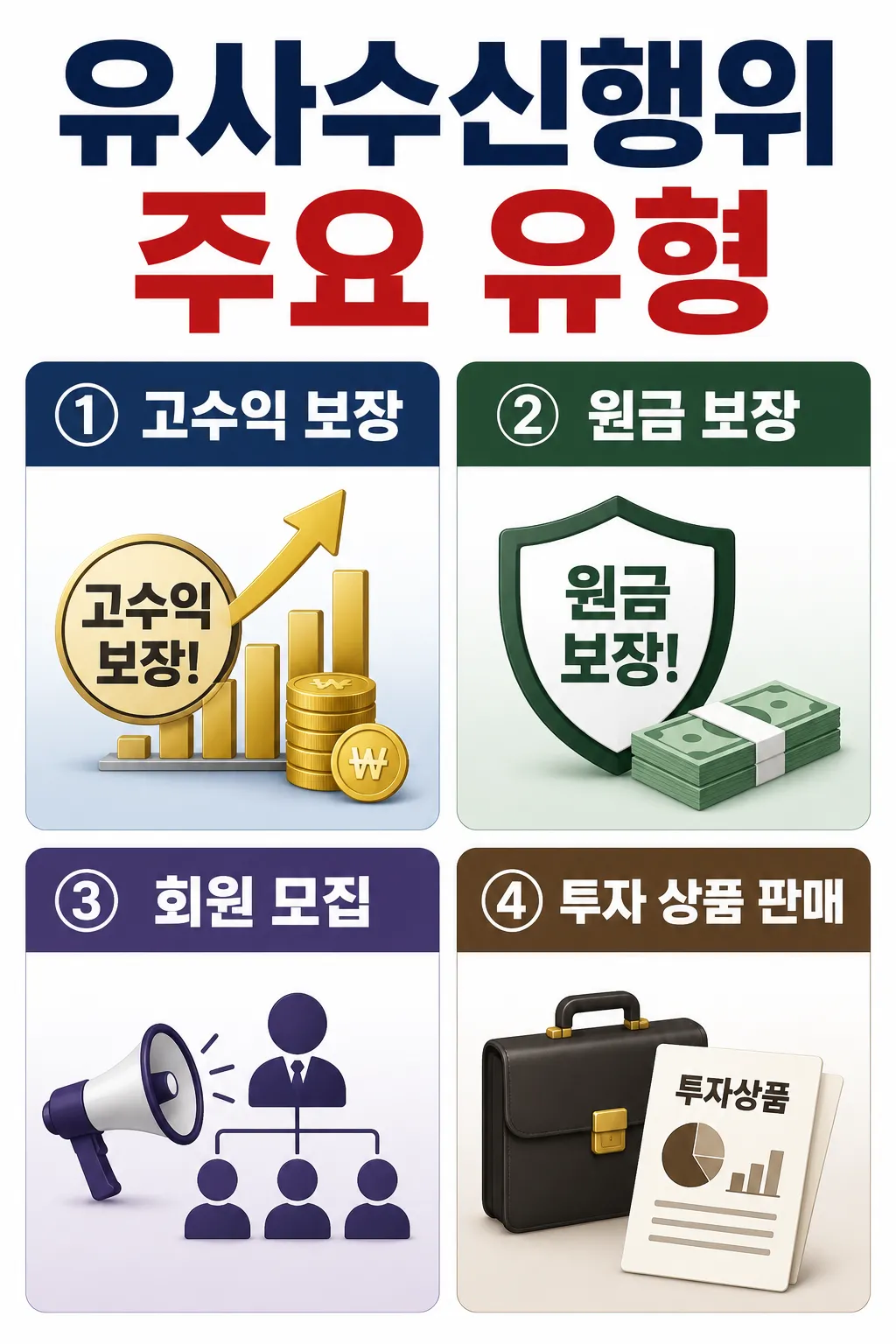유사수신행위 주요 유형 내용 정리