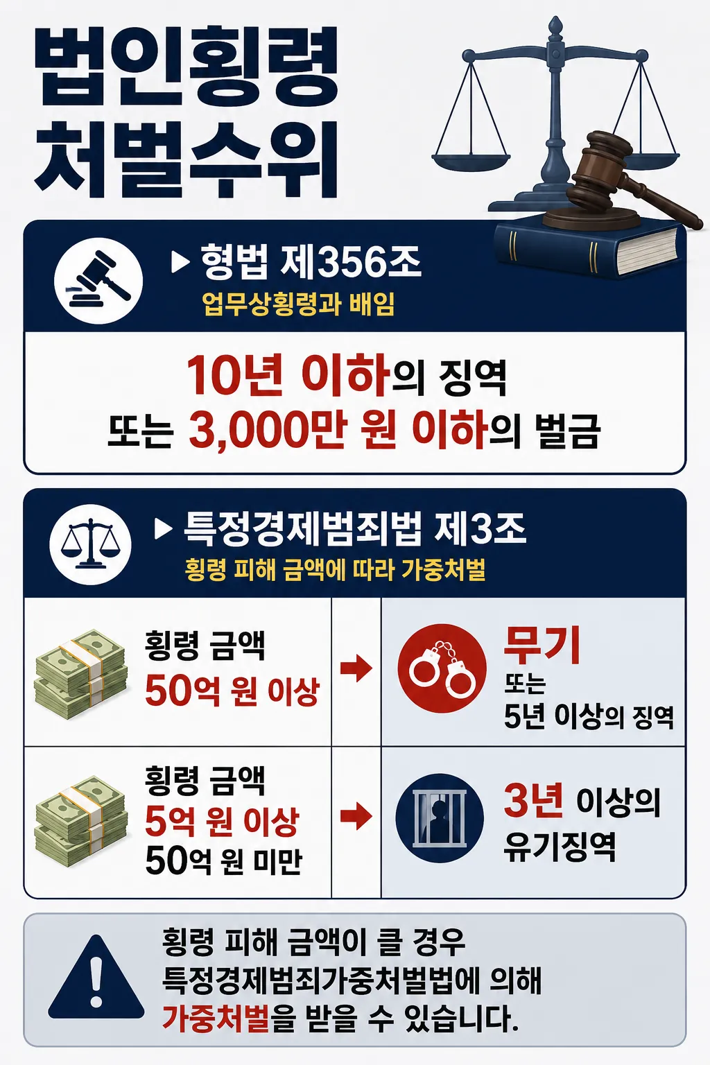 법인횡령 처벌 수위 내용 확인하기