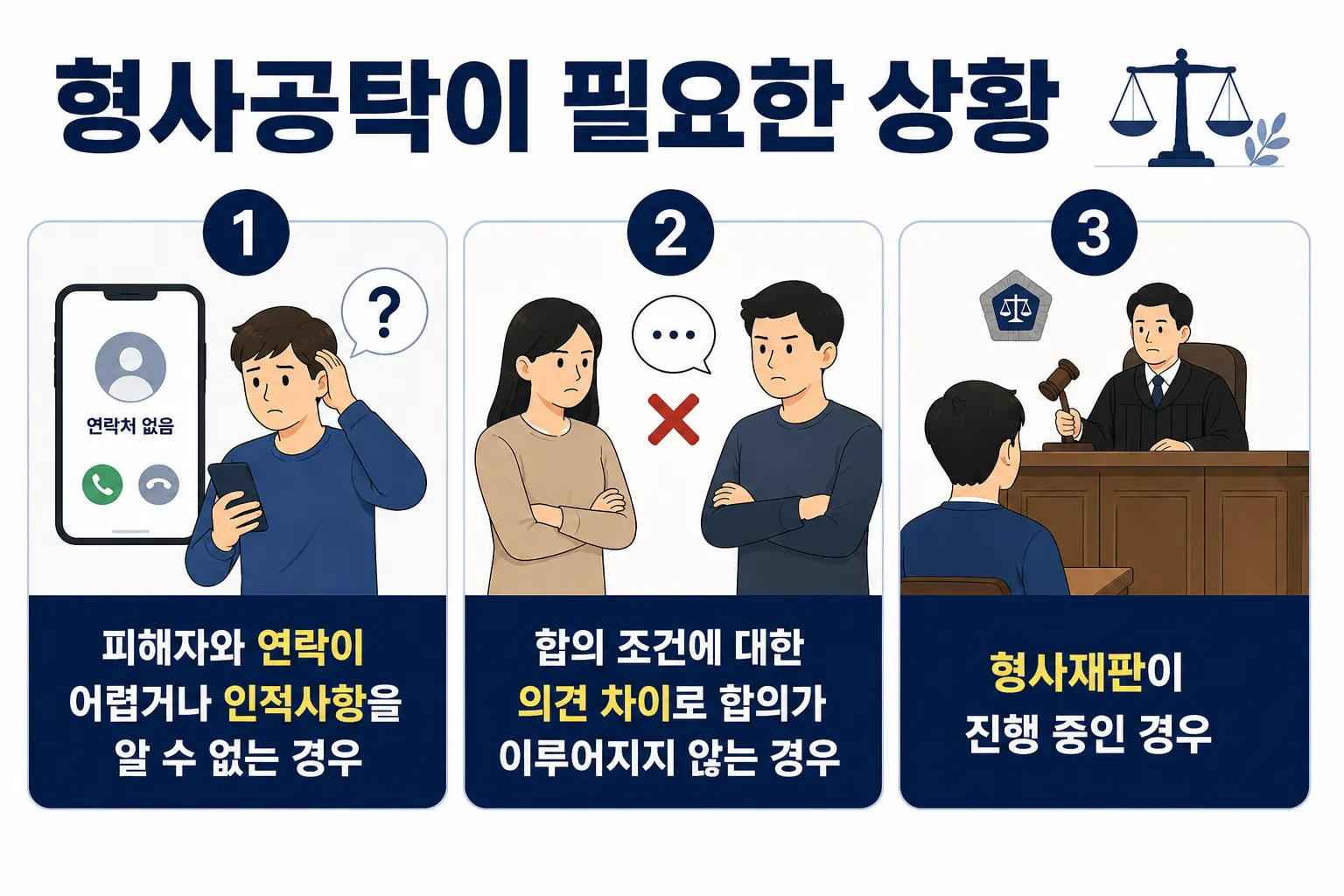 형사공탁이 필요한 상황 3가지