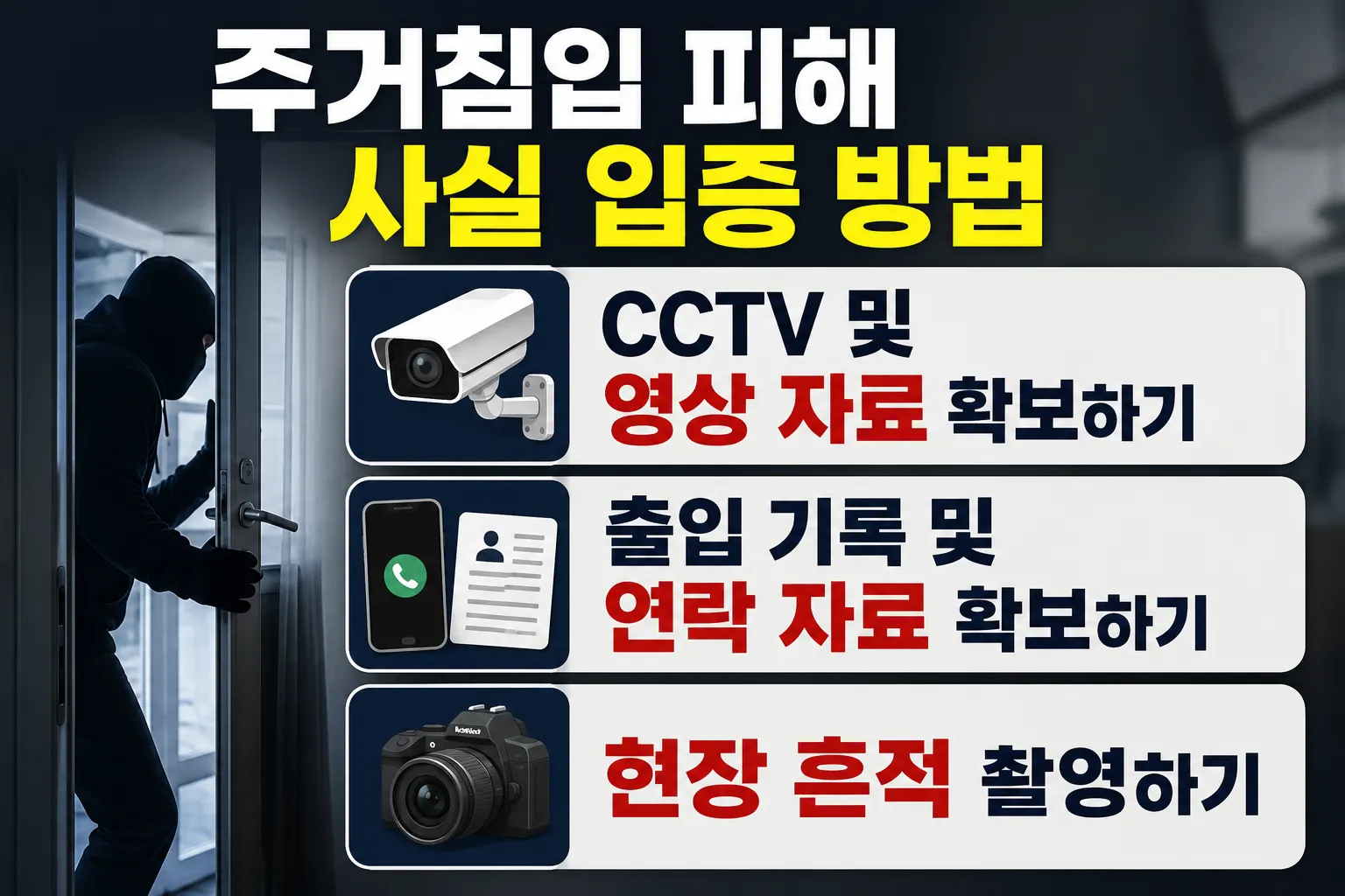 주거침입죄벌금 등 형사 처벌 이끌어내기 위한 전략