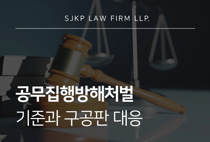 공무집행방해처벌 기준과 구공판 대응