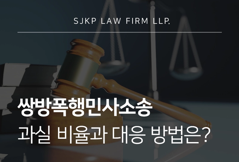 쌍방폭행민사소송 과실비율과 대응 방법