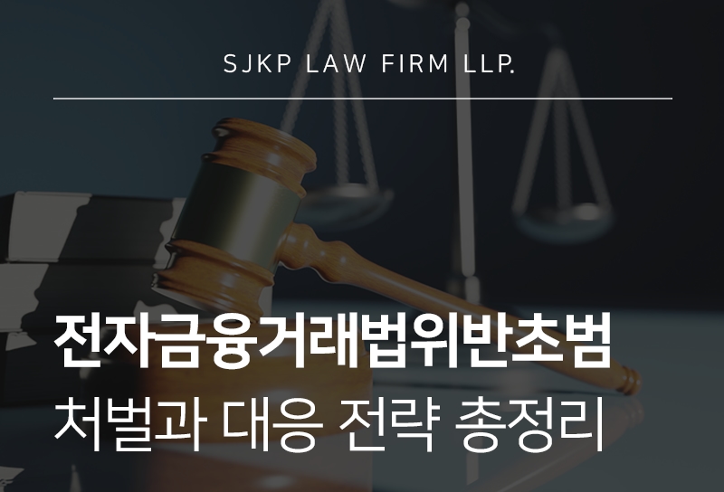 전자금융거래법위반초범 처벌 수위와 양형 기준