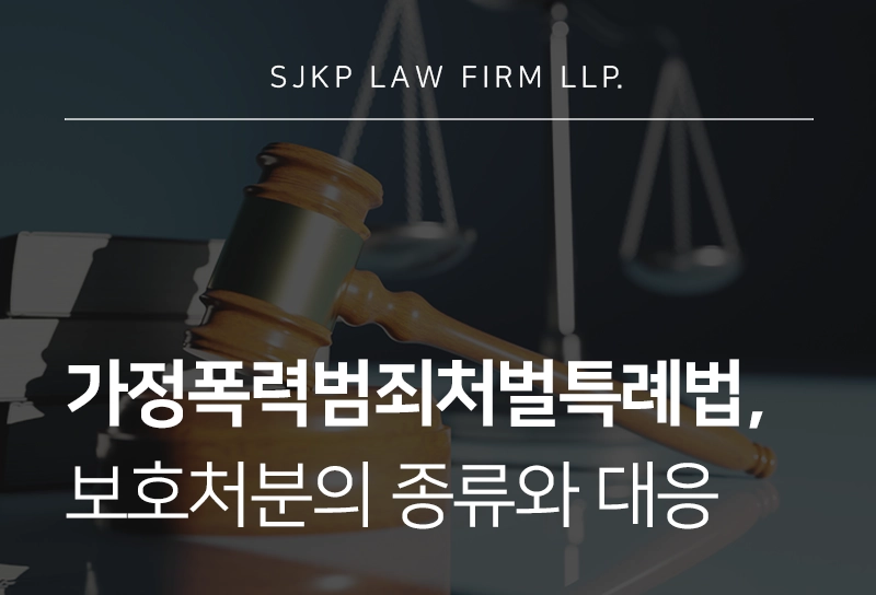 가정폭력범죄의처벌등에관한특례법에 따른 보호처분 종류와 대응 전략