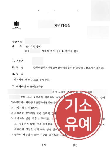 공중밀집장소추행기소유예 | 지하철 내 공중밀집장소추행, 기소유예
