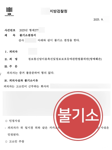 명예훼손죄처벌 | 사이버 명예훼손죄, 증거 불충분 불기소